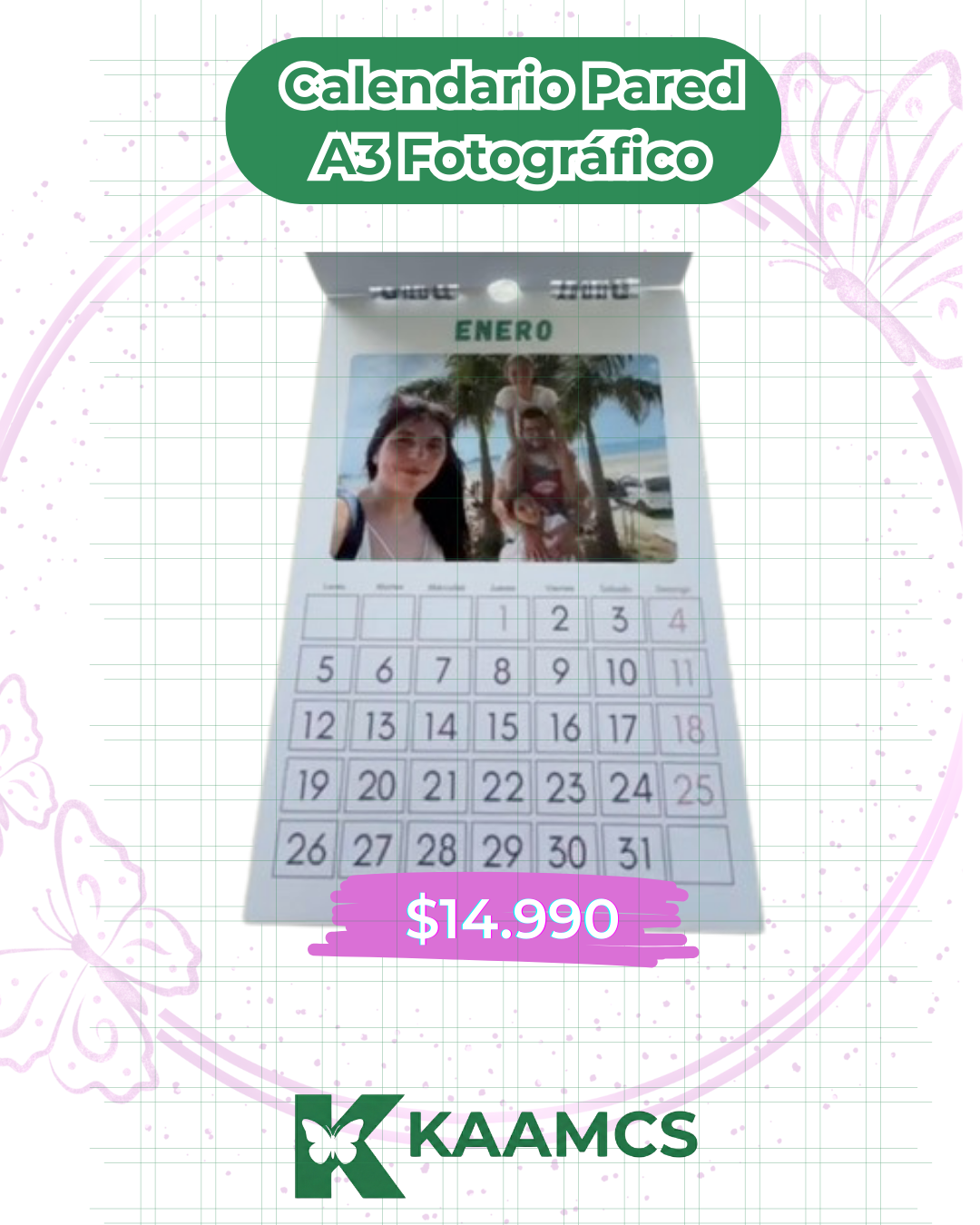 Calendario Pared Personalizado