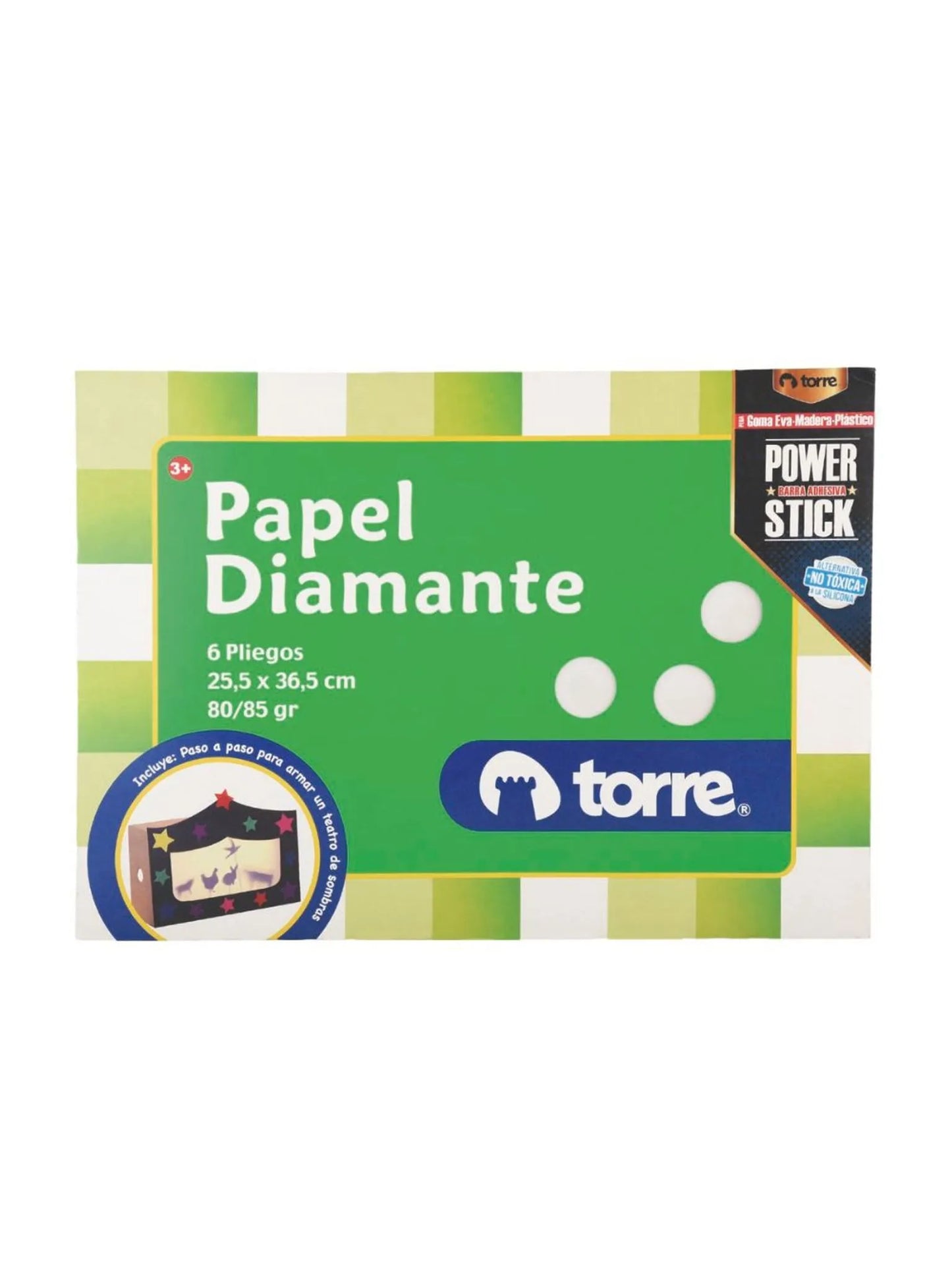 Carpeta Papel Diamante / 6 Pliegos / 25,5 x 36,5 cm