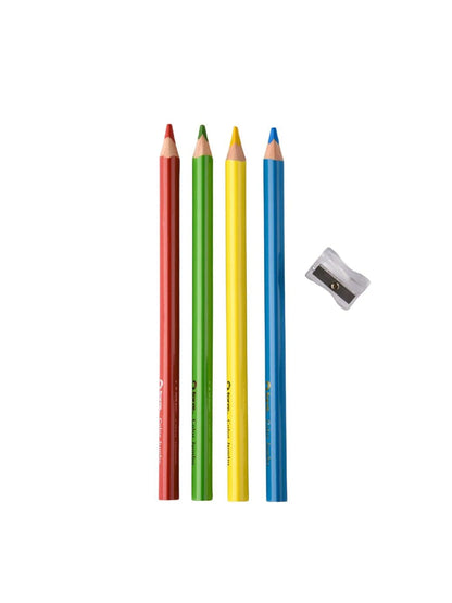 Lápices 12 Colores Triangular Jumbo Imagia
