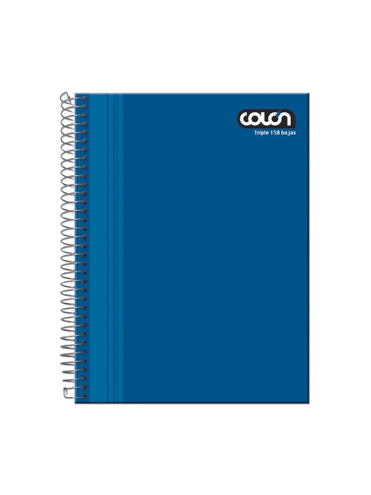 Cuaderno Triple Liso Matematico 7mm 150 Hjs. Colon