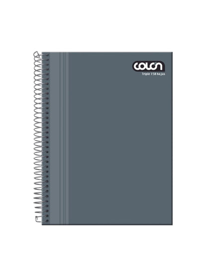 Cuaderno Triple Liso Matematico 7mm 150 Hjs. Colon