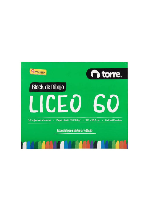 Block Dibujo Liceo-60 / 20 hojas / 21,1 x 26,5 cm