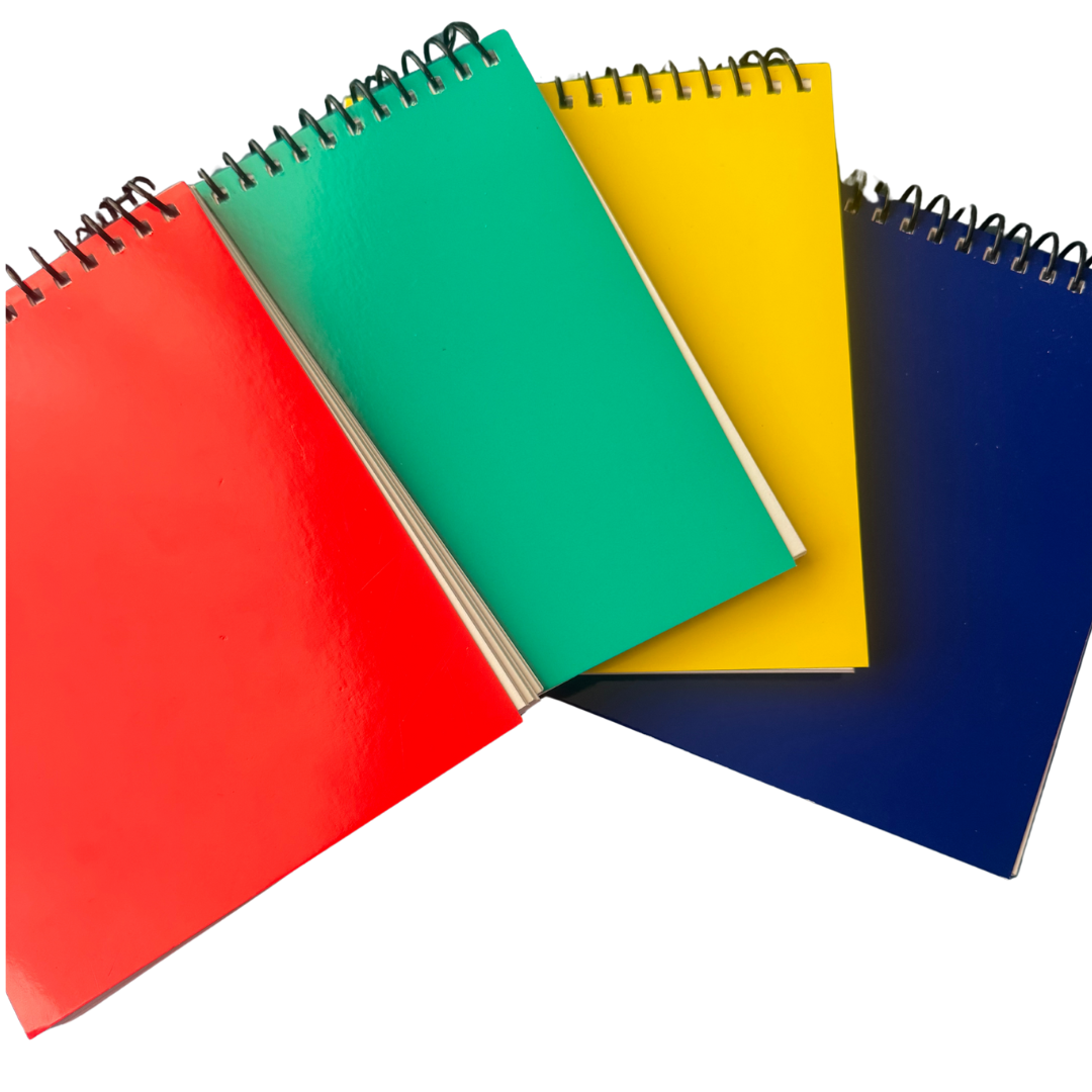 Croqueras Papel Bond Tapas Colores  / 80 Hojas /80 gr / 14 x17 cm