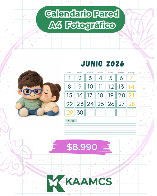 Calendario Pared Personalizado