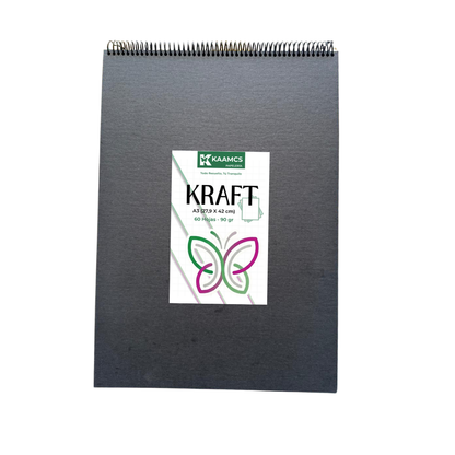 Croquera Papel Kraft / 60 hojas / 90gr / A3 / 29,7 x42 cm